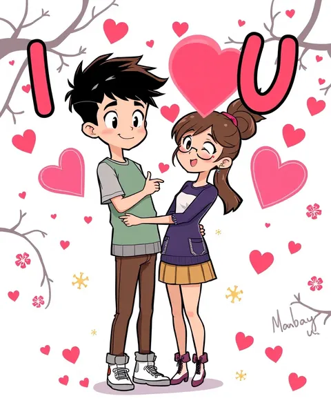 I Love U Cartoon Images So Much