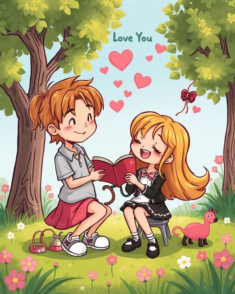 I Love You Through Cartoon Pictures