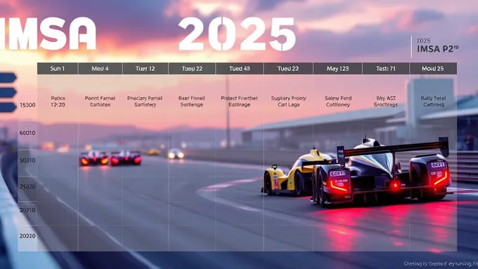 IMSA 2025 Racing Schedule Announced