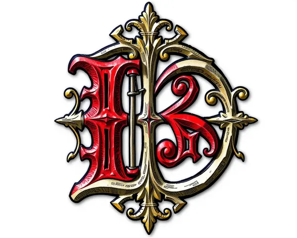 Illuminated Medieval Letter B Clipart PNG Image