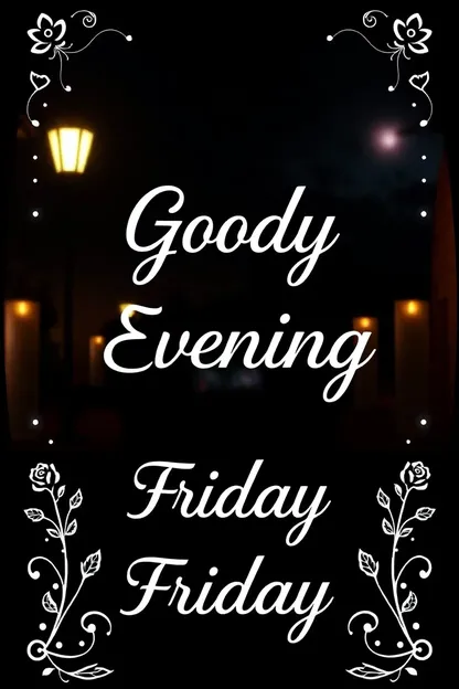 Images of Good Evening Friday Night's Blessings