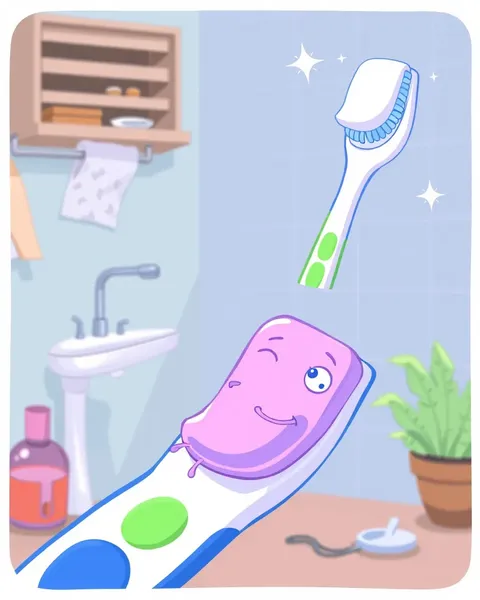 Imaginative Cartoon Toothbrush Pictures for Children's Fun