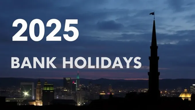 Important Dates for 2025 Bank Holidays