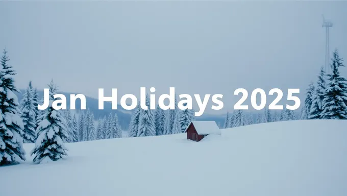 Important Dates for Jan Holidays 2025 Marked