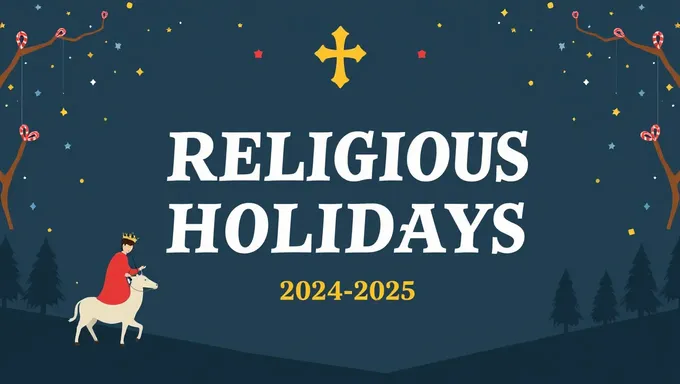 Important Religious Holidays in 2024 and 2025