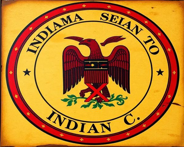 Indiana Government Seal of Indiana PNG Format