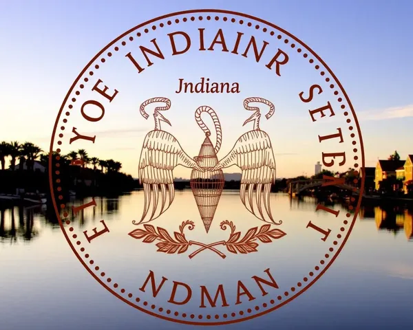 Indiana State Seal PNG of Indiana Logo