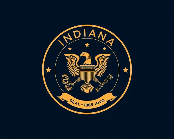 Indiana State Seal of Indiana PNG Format