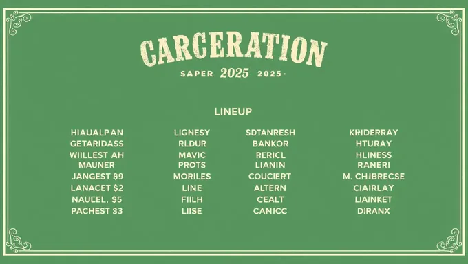 Inkcarceration 2025 Lineup Showcases Upcoming Artists