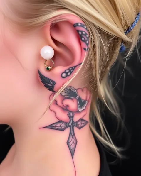 Innovative Ear Tattoo Ideas for the Fashionable