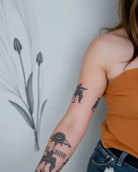 Inspirational Arm Tattoo Ideas for Women's Empowerment