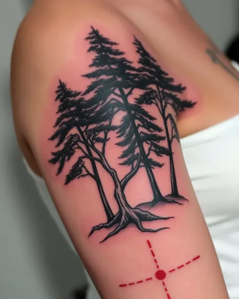 Inspirational Tattoo Ideas with Trees and Quotes