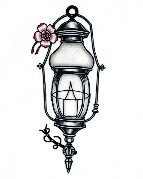 Intricate Lantern Tattoo Designs for Arm and Back