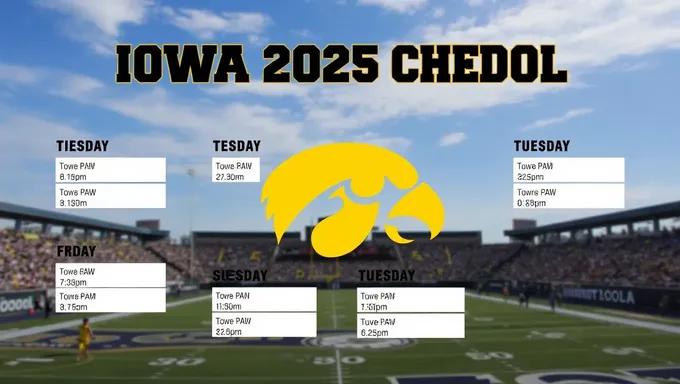 Iowa 2025 Football Schedule Available Online Today