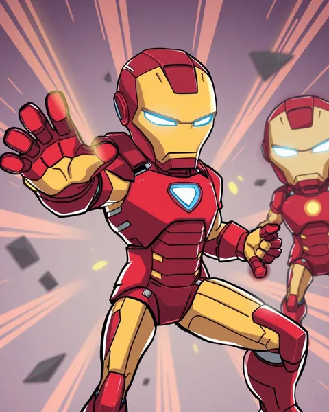 Iron Man Cartoon Image in Marvel Universe