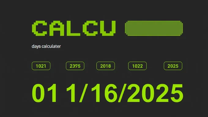 January 16, 2025 Countdown with Days Calculator