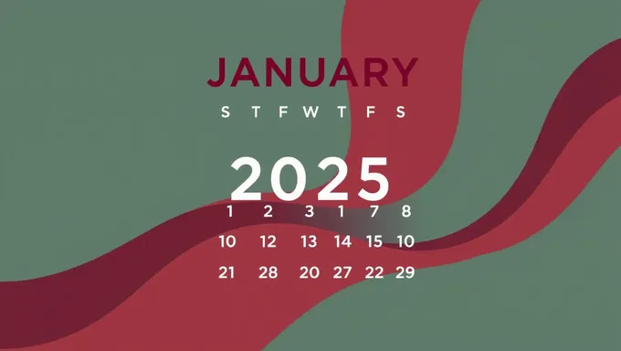 January 2025 Calender Available for Download Now