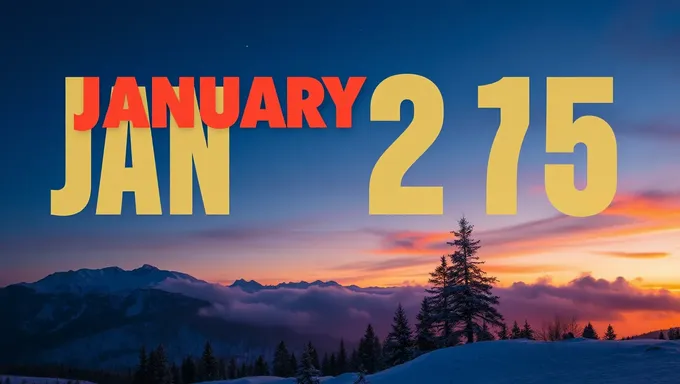 January 2025 Calender Marks New Year's Beginnings