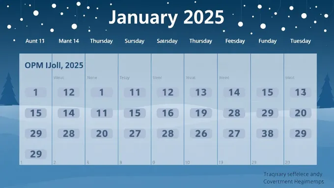 January 2025 OPM Holidays List Published Online