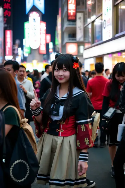 Japanese Cosplay Girls Entertain Public with Passion