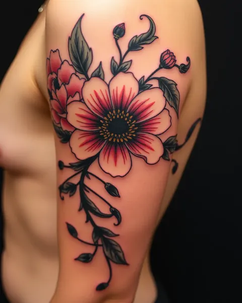 Japanese Flower Tattoos: A Symbol of Strength