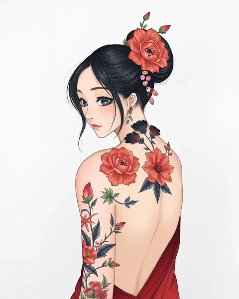 Japanese Flower Tattoos: A Work of Art