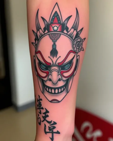 Japanese Mask Tattoo: Cultural Significance