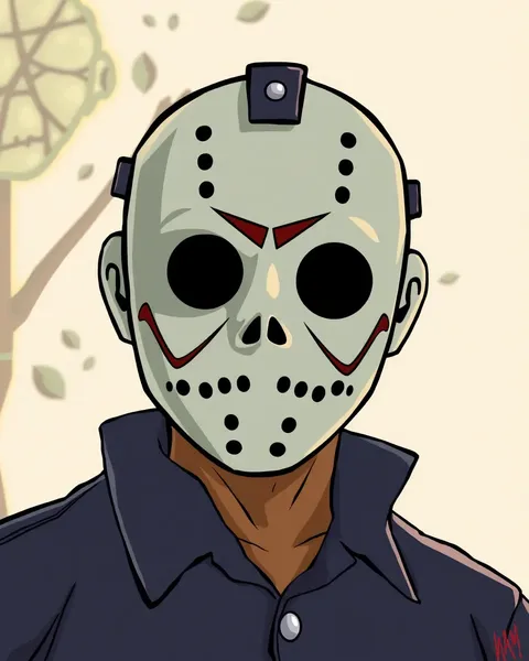 Jason Voorhees Cartoon Images in Comic Book Style