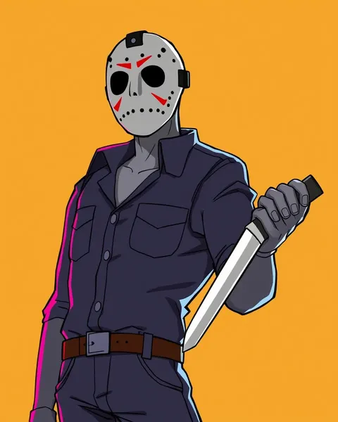 Jason Voorhees Cartoon Images in Horror Fandom