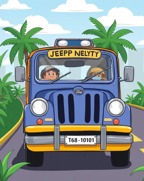 Jeepney Cartoon Images Bring Joy to Children's Eyes