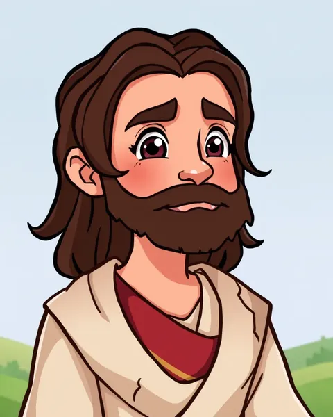 Jesus in Cartoon Picture Form