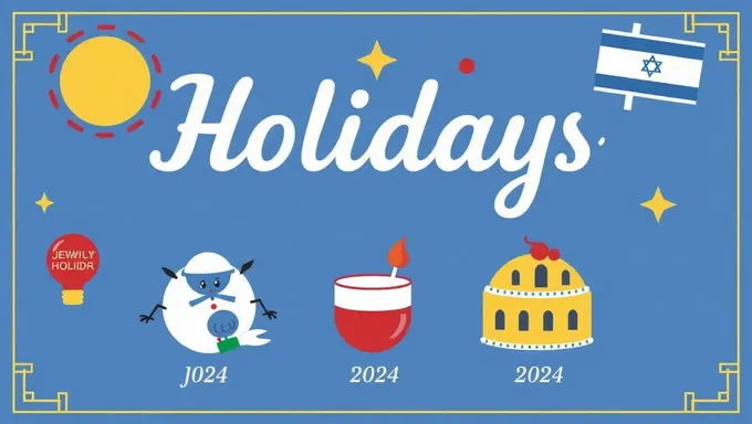 Jewish Holidays 2024-2025 Printable PDF Calendar Available