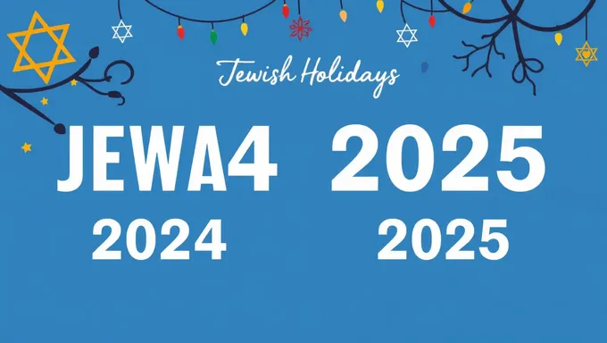 Jewish Holidays 2024 and 2025 Calendar Announced