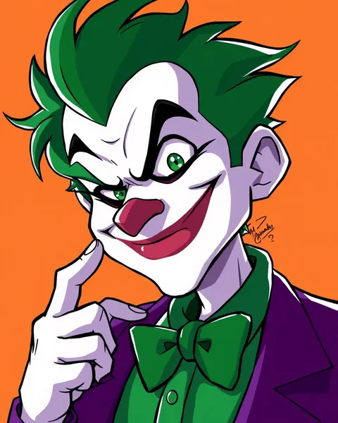 Joker Cartoon Pictures: Dark Knight's Most Fearsome Villain Depicted