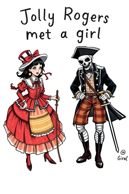 Jolly Rogers Meet Girl in Song Lyrics