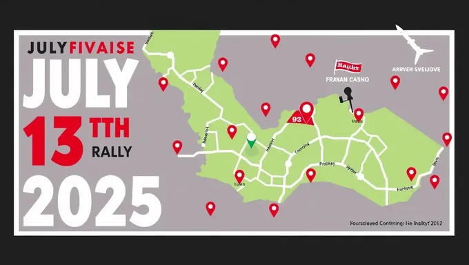 July 13th 2025 Rally Map Navigation