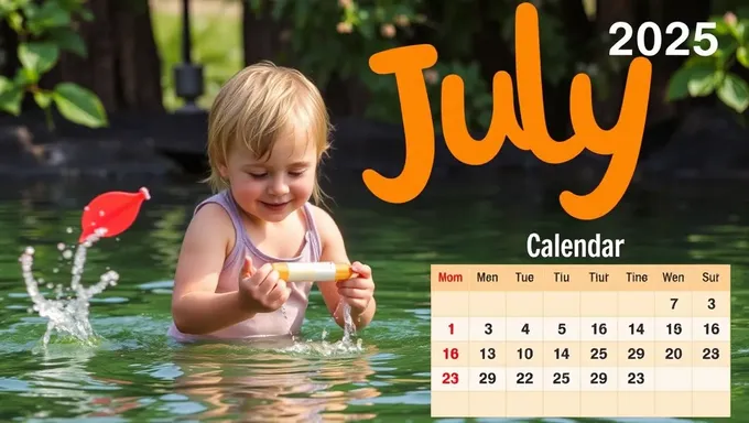 July 2025 Calendar Fun and Organized Plan