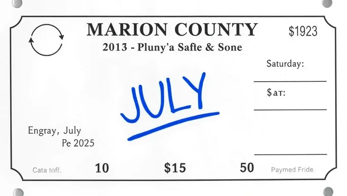 July 2025 Paystub from Marion County Indiana