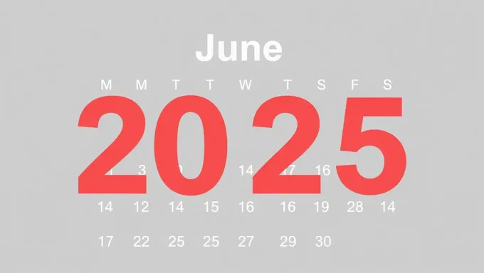 June 2025 Calendar: Schedule and Planner