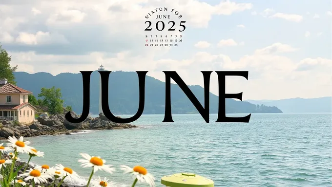 June 2025 Printable Calendar with Important Dates