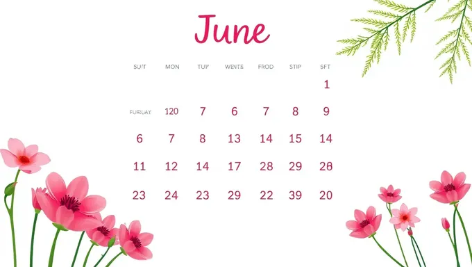 June 2025 Printable Calendar with Space to Write