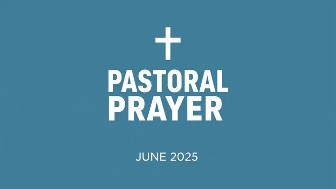 June 30 2025 Pastoral Prayer Agenda