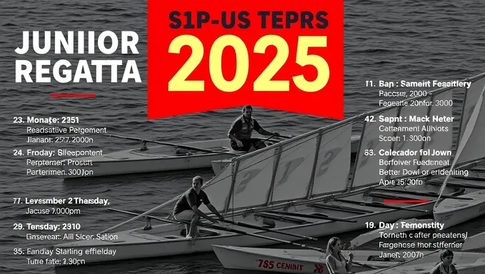 Junior Regatta Schedule for 2025 Revealed