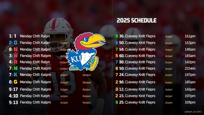 KU Football Schedule 2025 Announced Officially Released