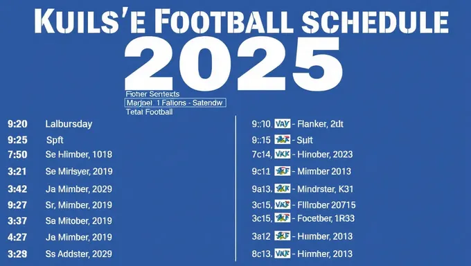 KU Football Schedule 2025 Features Tough Opponents Ahead