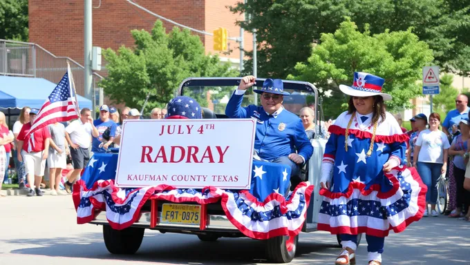 Kaufman County Texas 2025 July 4th Parade Celebrations