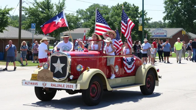 Kaufman County Texas 2025 July 4th Parade Schedule