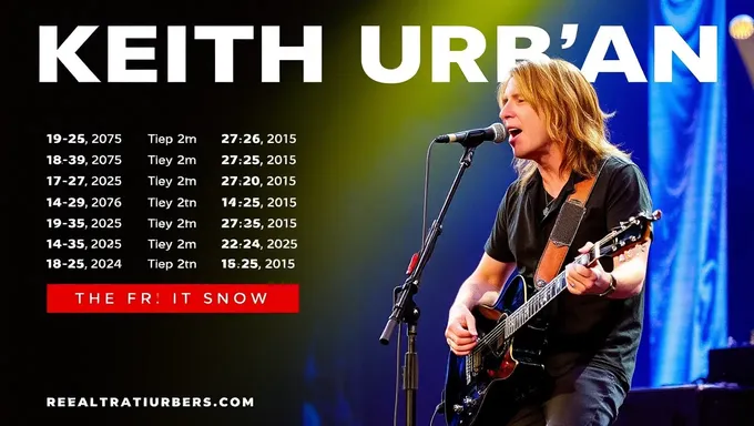 Keith Urban Tour 2025 Schedule Released Officially