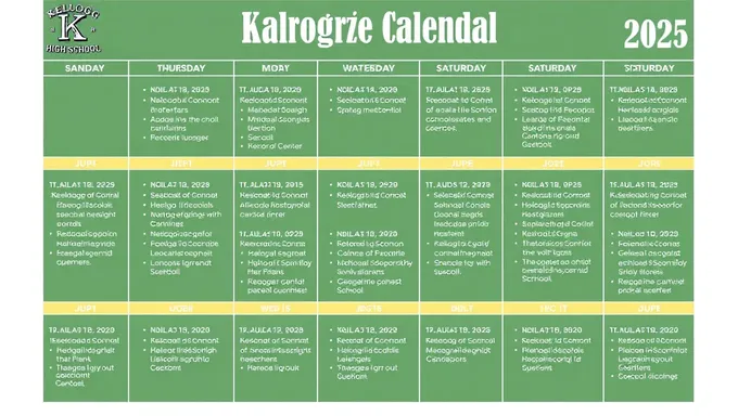 Kellogg High School 2025 Academic Calendar Schedule Released