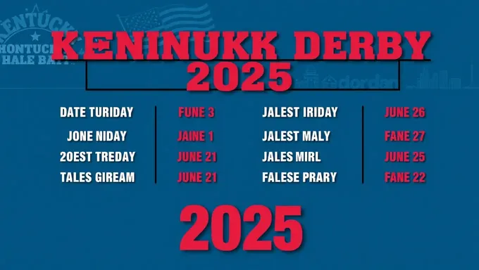 Kentucky Derby 2025 Dates Confirmed for Racing Event